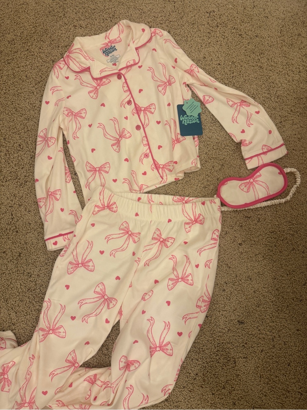 Wonder nations girl bow pajamas
